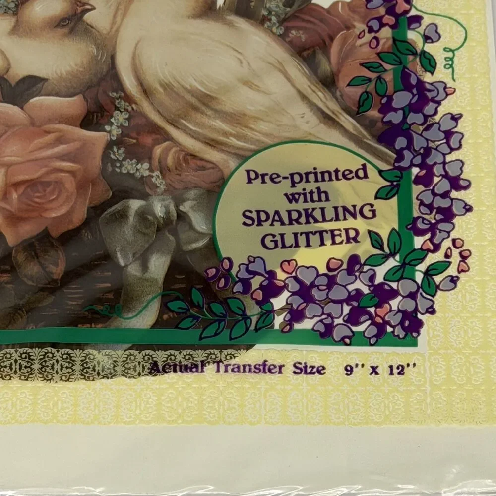 Lot of 3 Wisteria by Tender-Tees color iron-on transfers Victorian Angel Cherubs